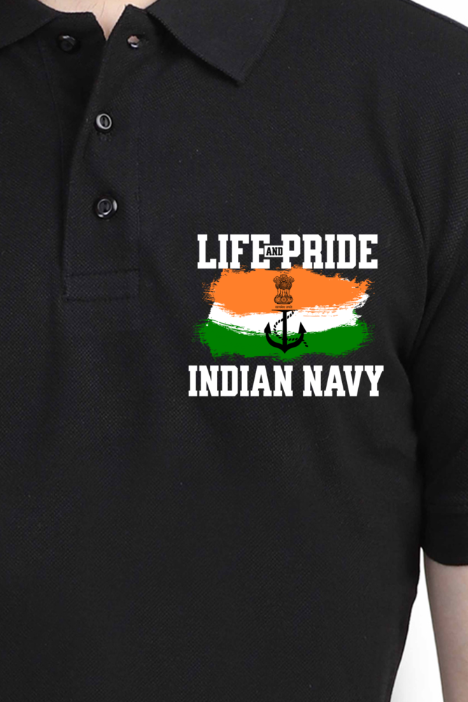 Indian navy best sale polo t shirt