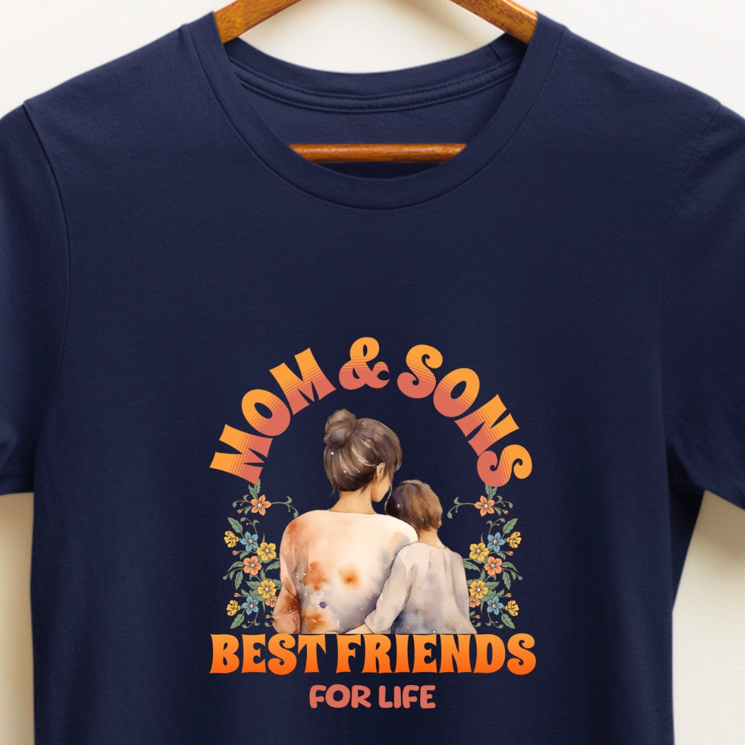 Mom & Sons Best Friend for Life T-shirt for Parents with More Than Two Sons