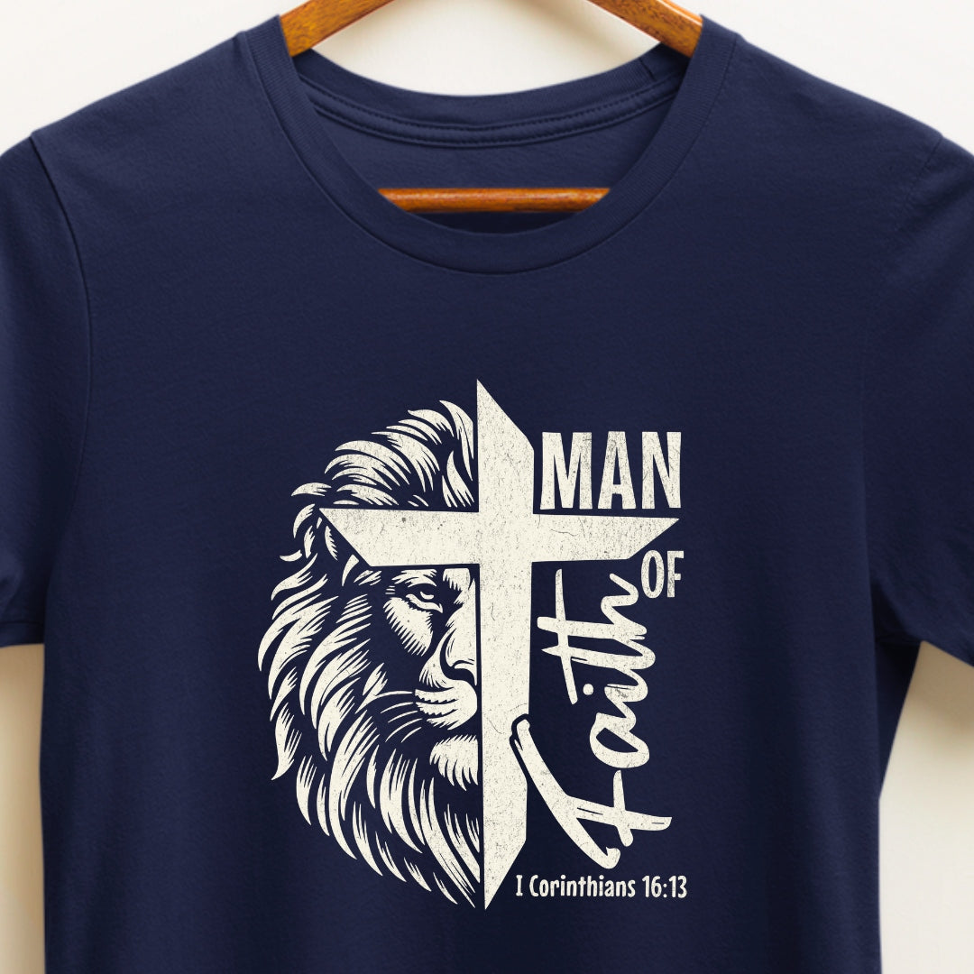 Inspiring Faith T-Shirt: 'Man of Faith' | God T-shirt