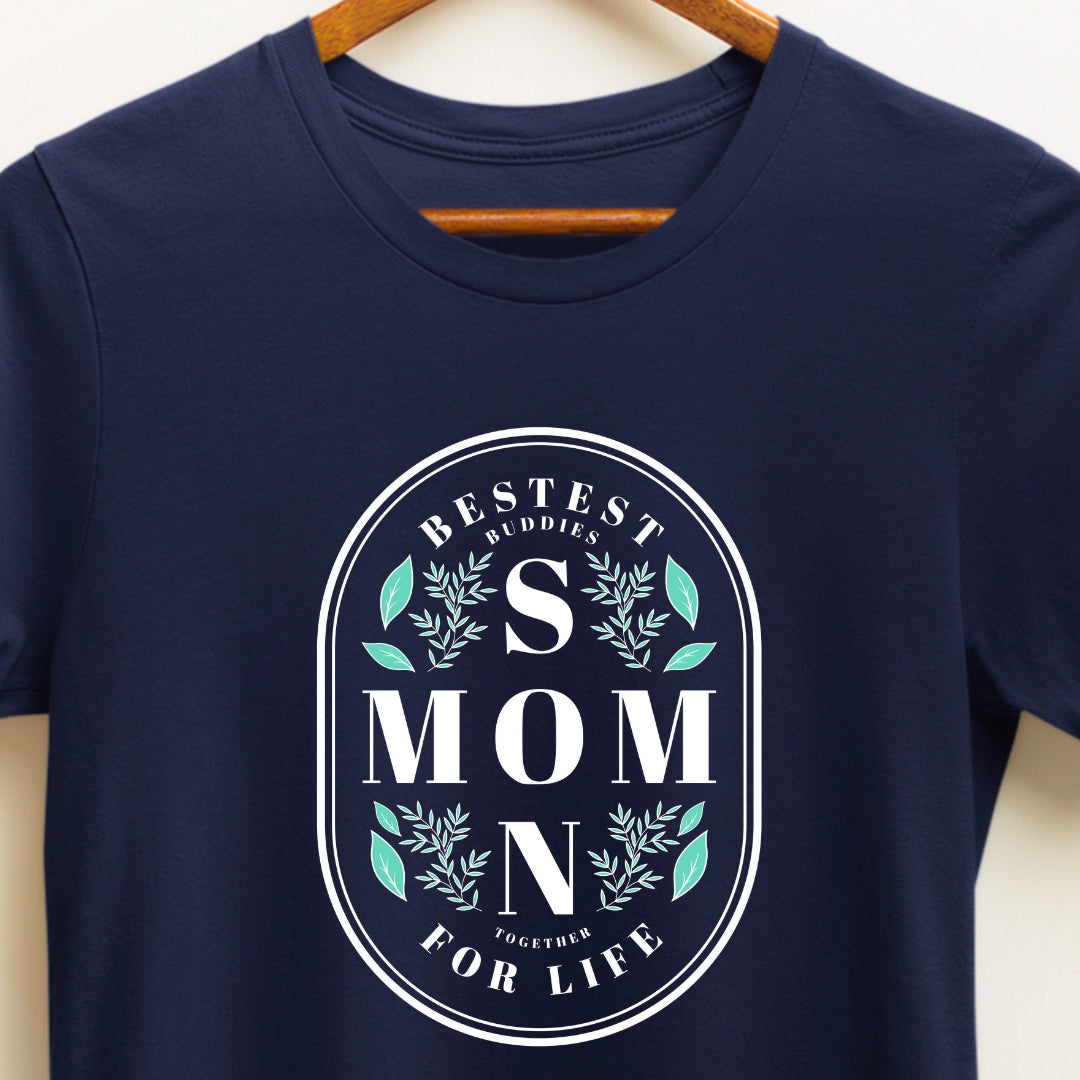 Bestest Buddies: Mom and Son Together for Life T-shirt | EazyPeace