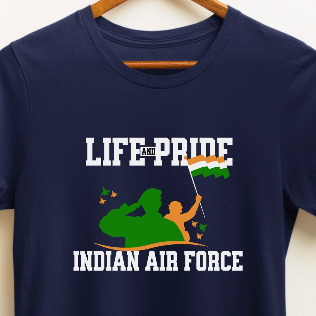 Life and Pride Indian Air Force T-shirt