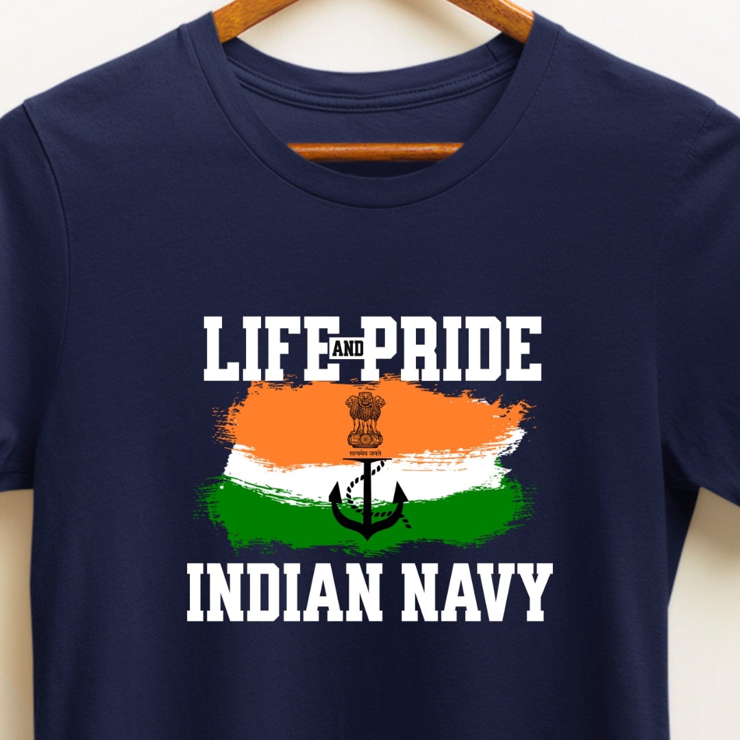 Life and Pride Indian Navy T-shirt