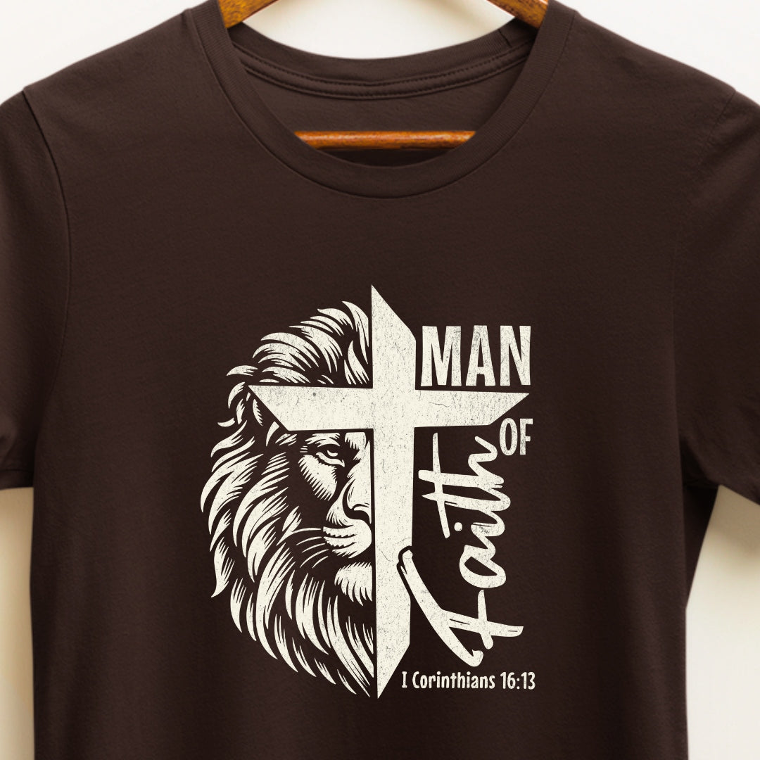 Inspiring Faith T-Shirt: 'Man of Faith' | God T-shirt