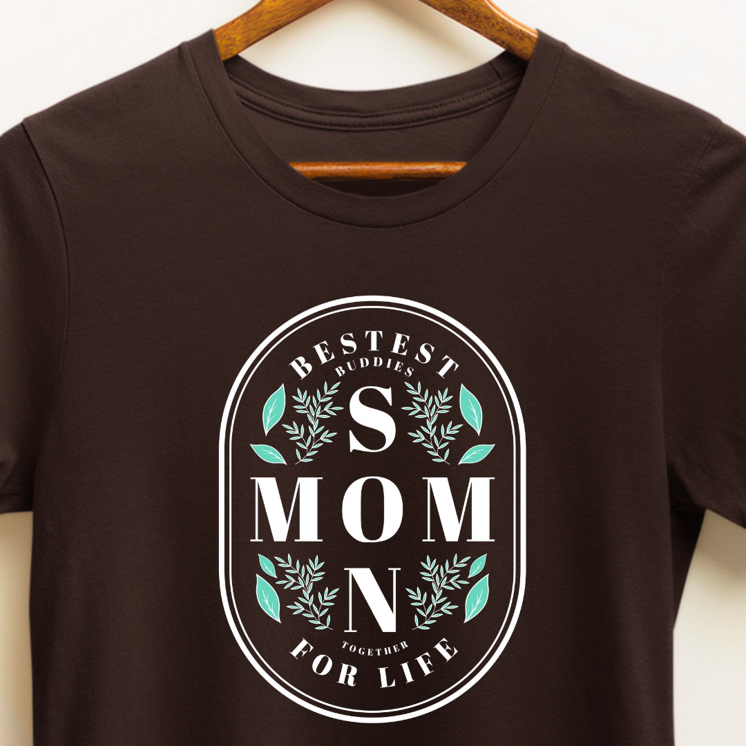 Bestest Buddies: Mom and Son Together for Life T-shirt | EazyPeace