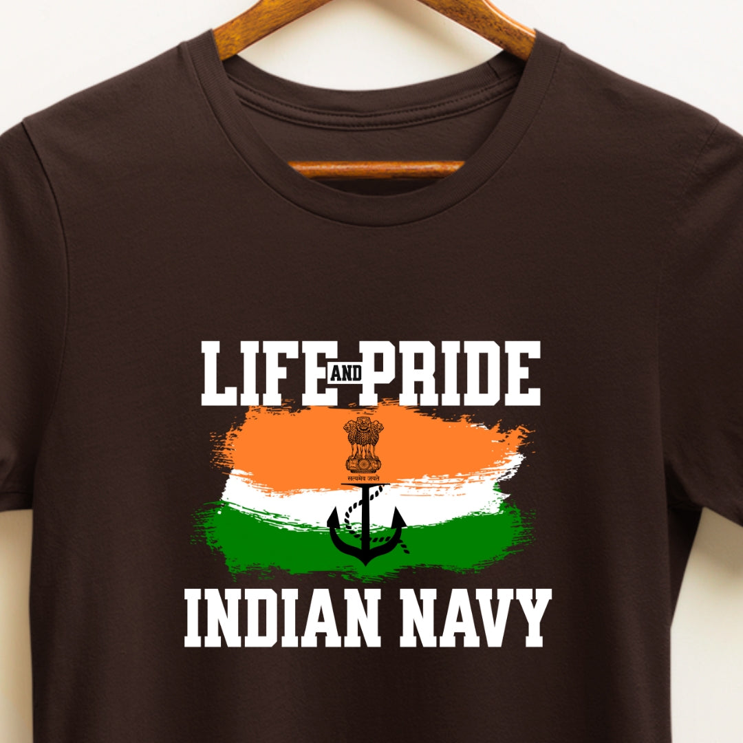 Life and Pride Indian Navy T-shirt