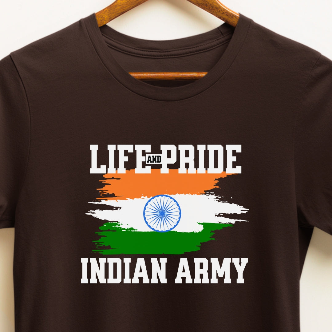 Life and Pride Indian Army T-shirt