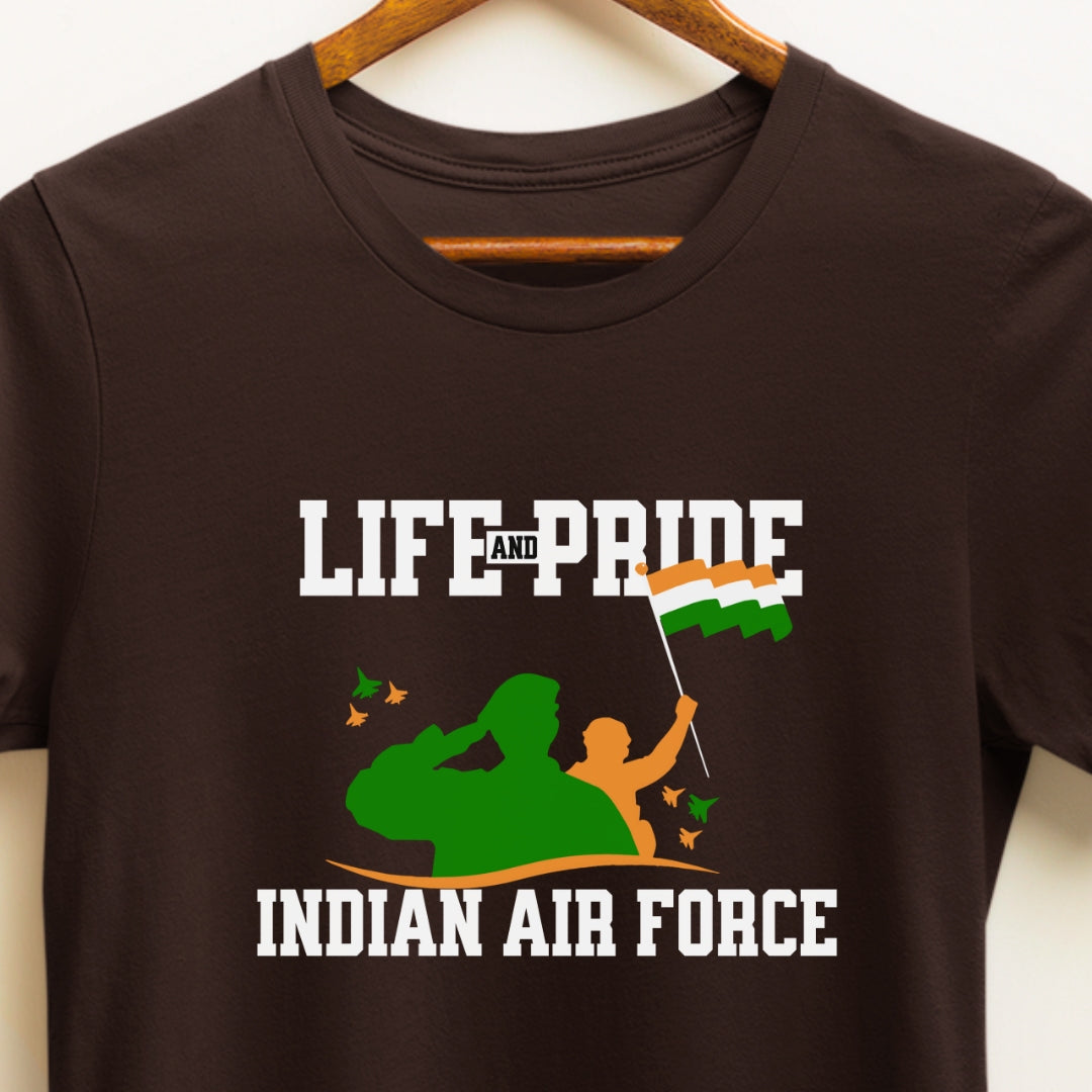 Life and Pride Indian Air Force T-shirt