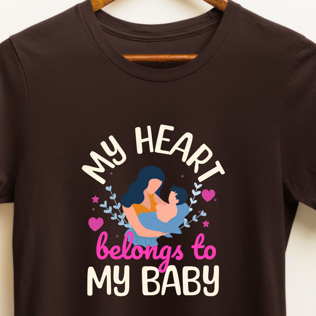 Express Your Love: My Heart Belongs to My Baby T-shirt | Shop Now