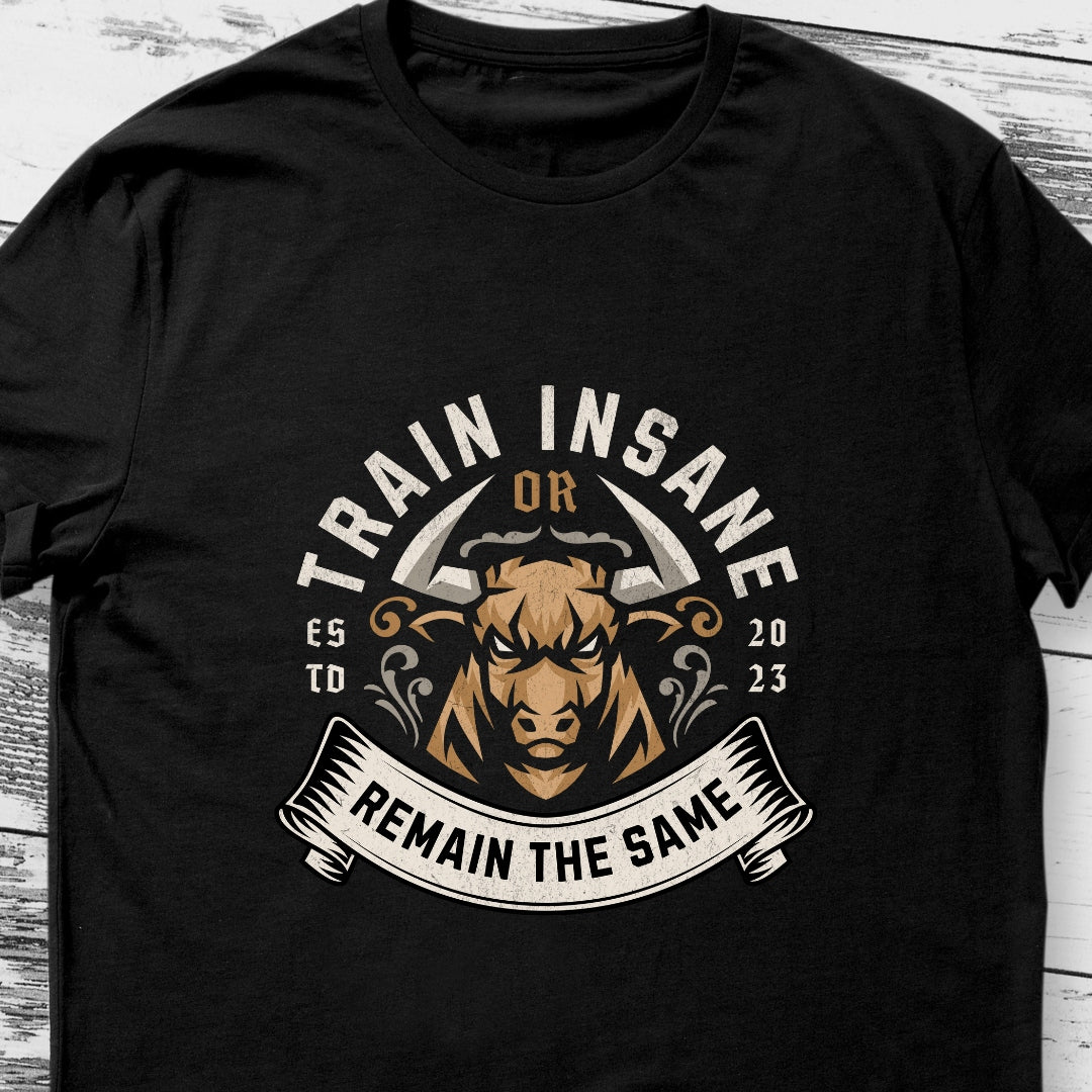 Train Insane or Remain the Same Gym T-Shirt | Shop Now for Fitness Motivation