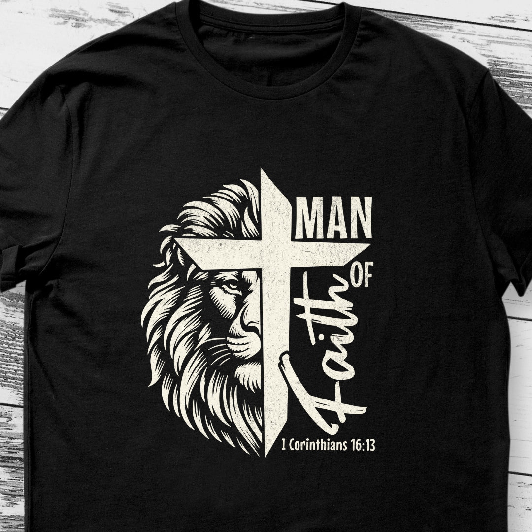 Inspiring Faith T-Shirt: 'Man of Faith' | God T-shirt