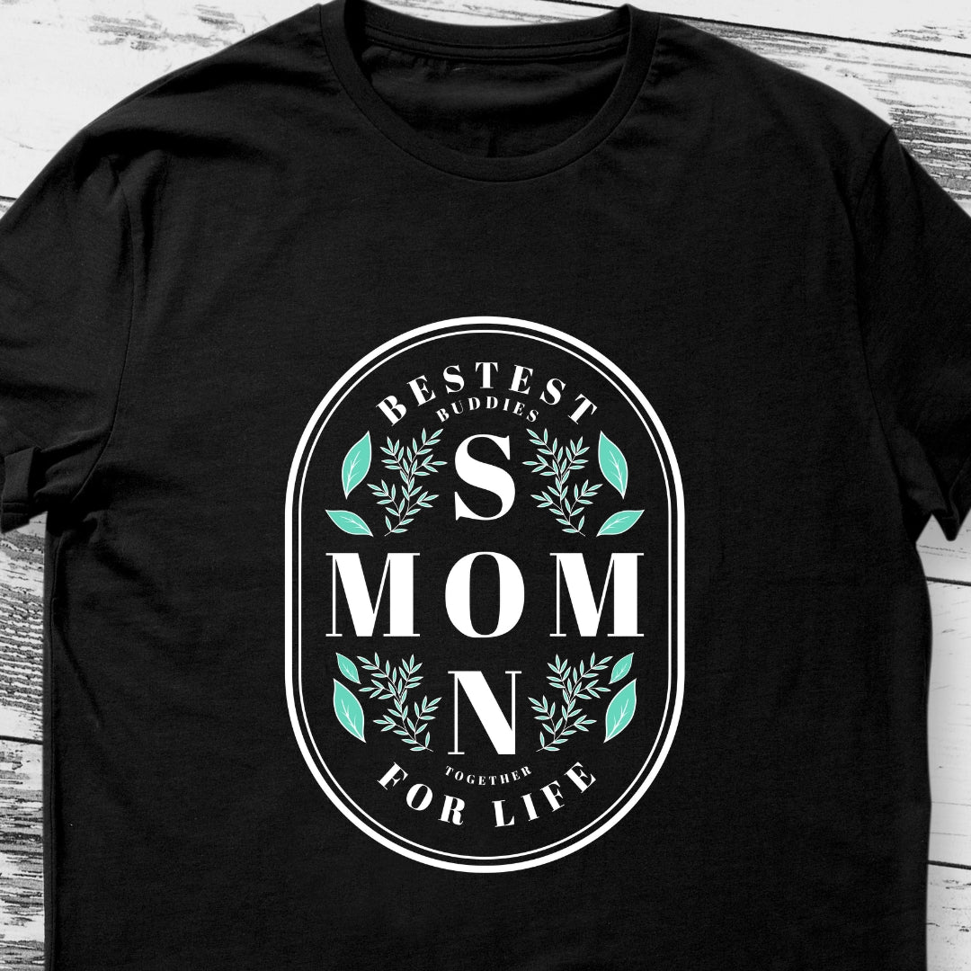 Bestest Buddies: Mom and Son Together for Life T-shirt | EazyPeace