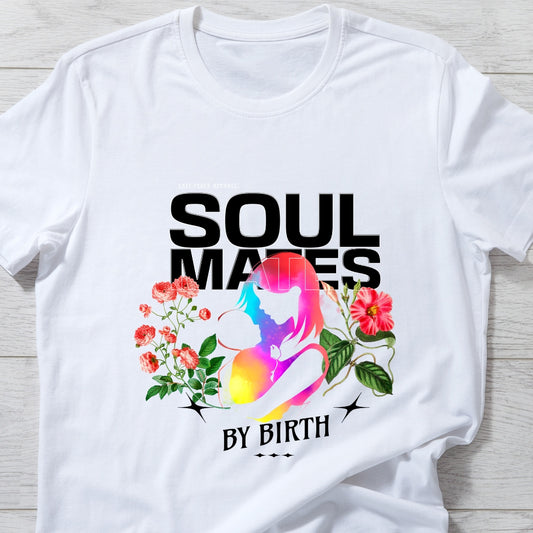 White Mother and Child T-shirts for Unbreakable Bonds: Soulmates by Birth