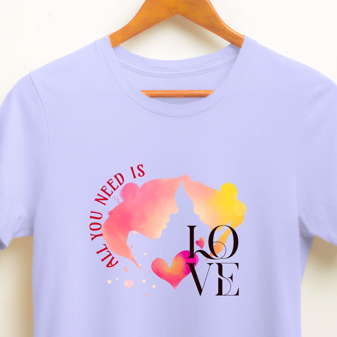 Mother's Love: All You Need is Love T-shirt in Light Colors