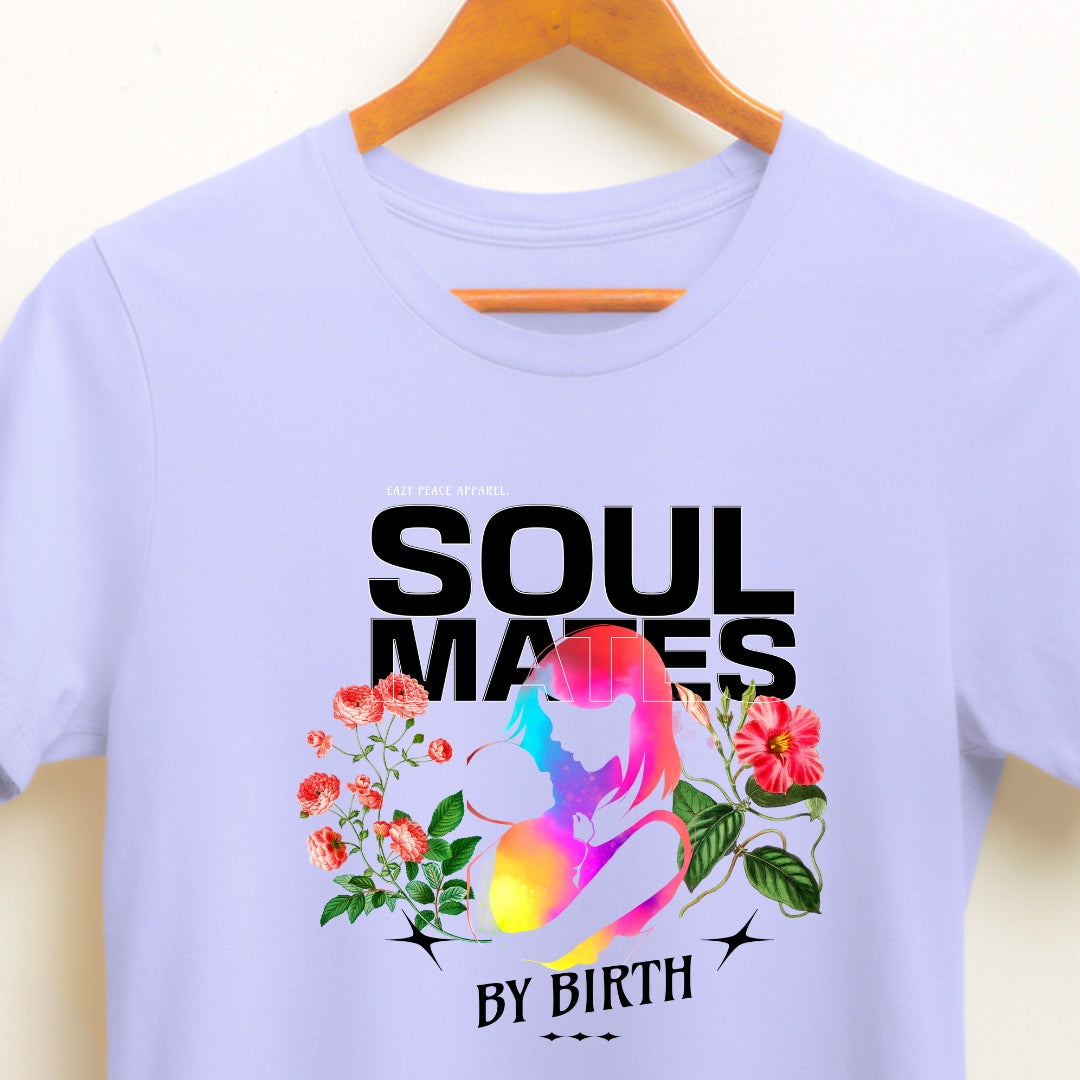 White Mother and Child T-shirts for Unbreakable Bonds: Soulmates by Birth