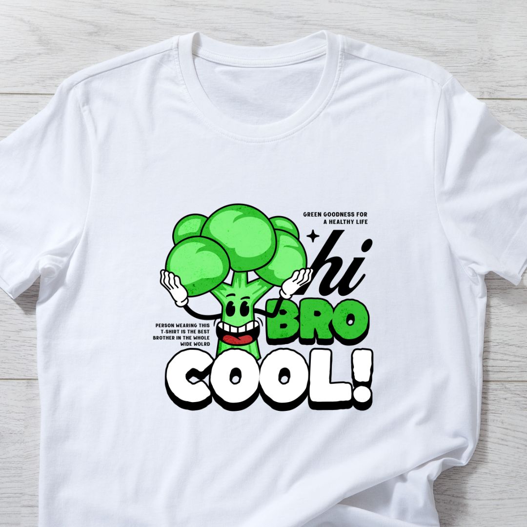 Funny 'Bro Cool' T-Shirt: The World's Best Brother | Eazy Peace