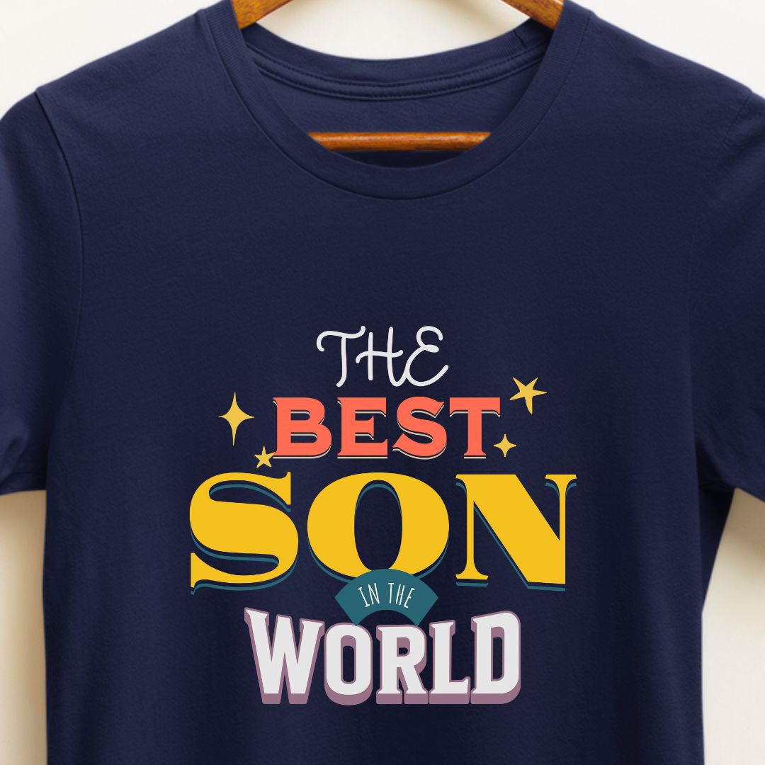 Best Son in the World T-Shirt | Premium 100% Cotton Quality Regular Fit