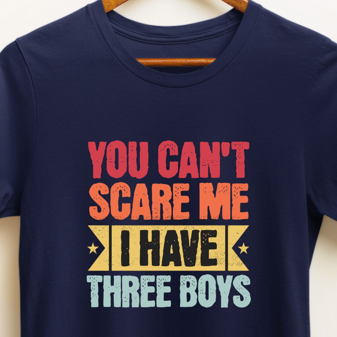 Funny T-Shirt for Parents of Three Boys | Embrace the Chaos | Eazy Peace