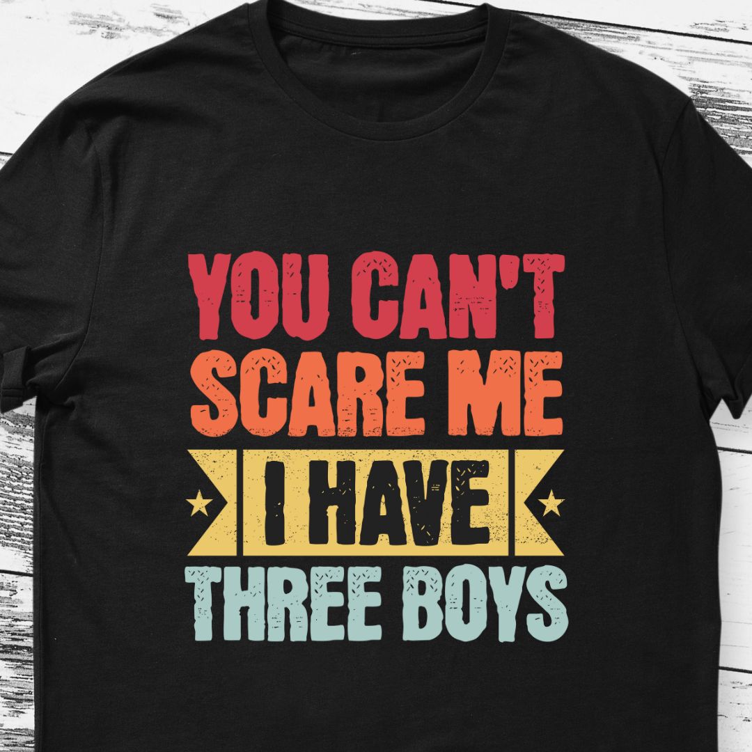 Funny T-Shirt for Parents of Three Boys | Embrace the Chaos | Eazy Peace