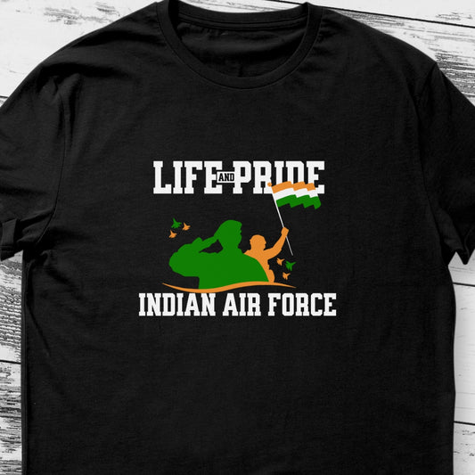 Life and Pride Indian Air Force T-shirt