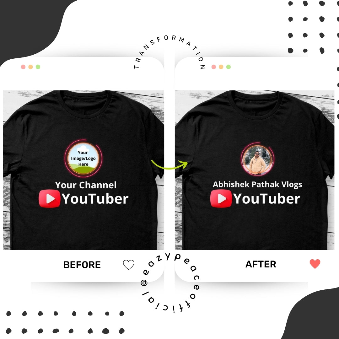 YouTube Custom Logo T-shirt