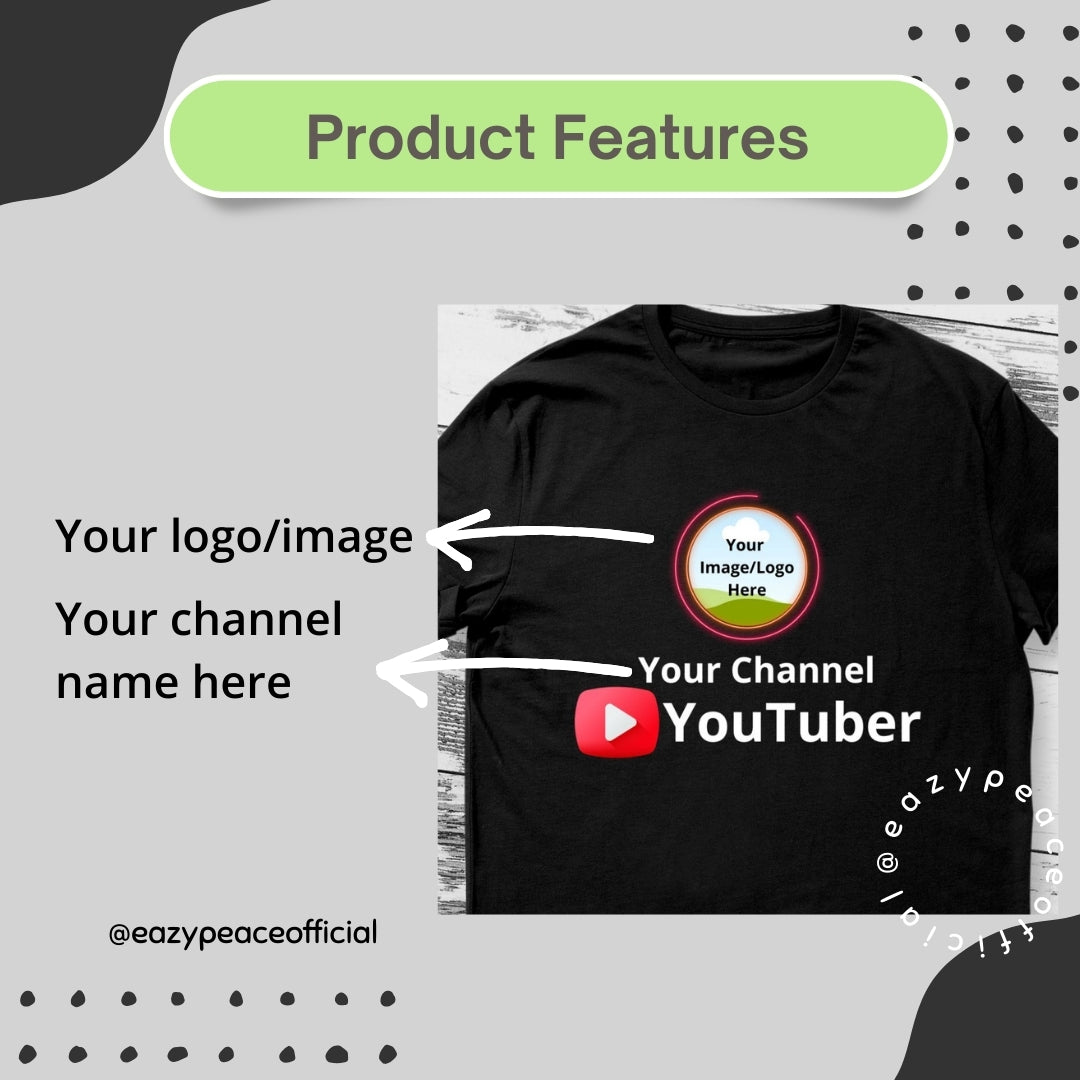 YouTube Custom Logo T-shirt