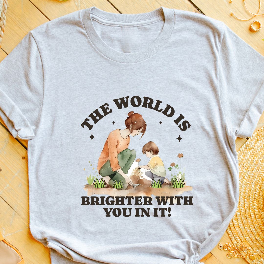 Mother-Son Bond T-Shirt | The World is Brighter with You