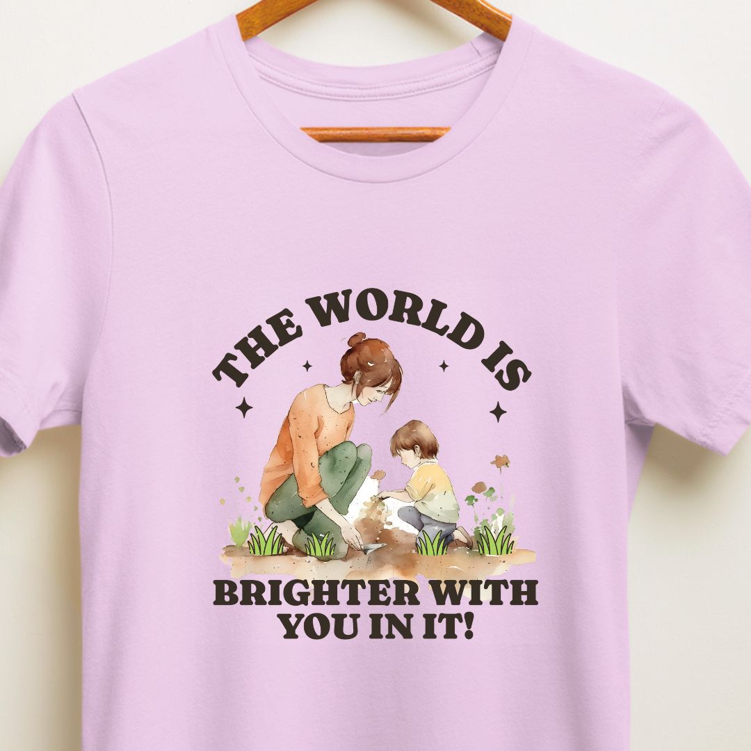 Mother-Son Bond T-Shirt | The World is Brighter with You