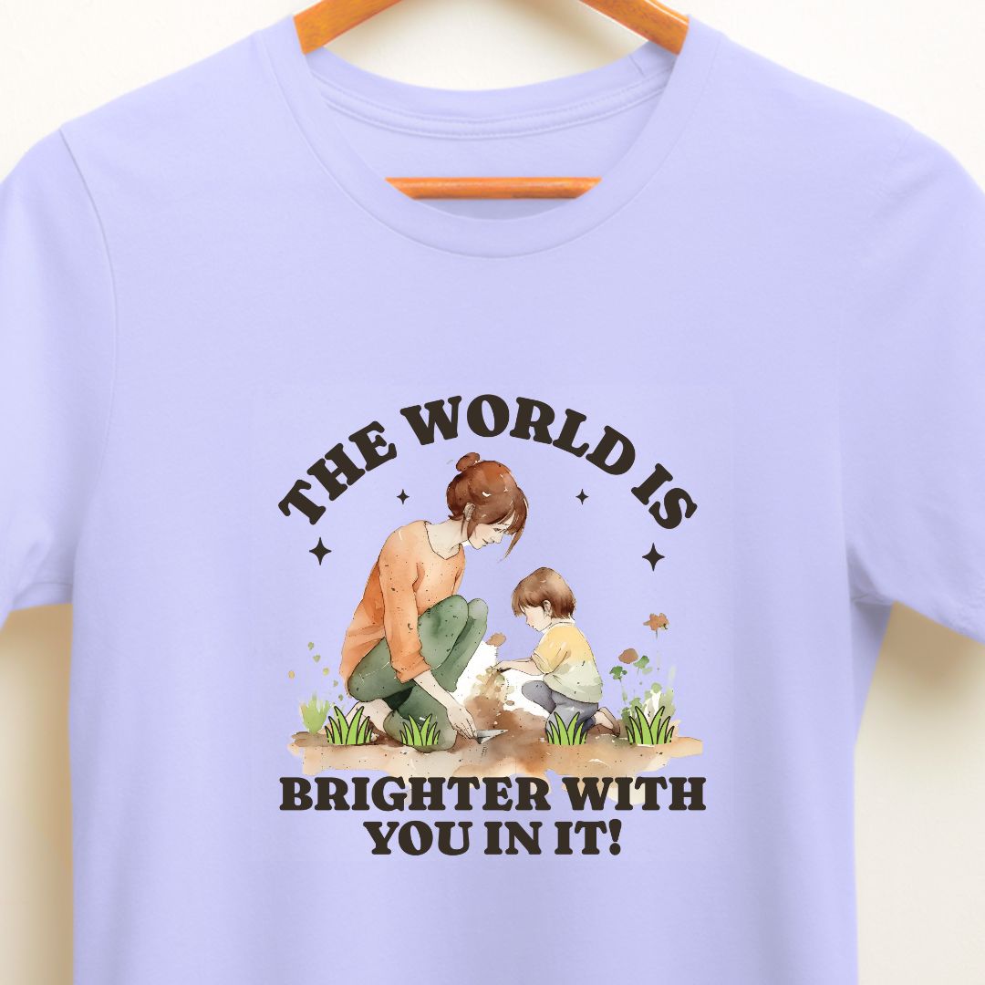 Mother-Son Bond T-Shirt | The World is Brighter with You