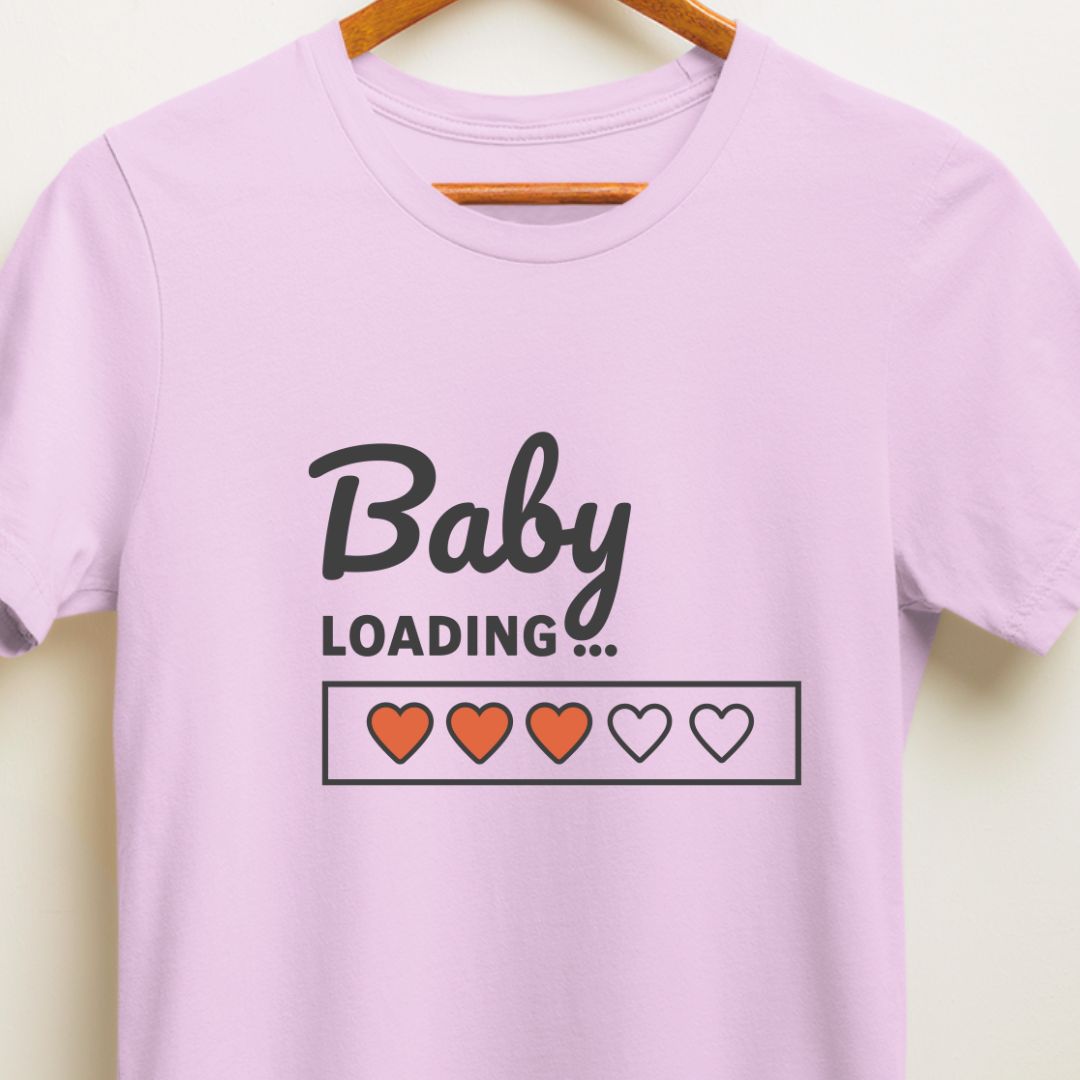 Baby Loading T-Shirt: Cute Pregnancy Announcement Apparel