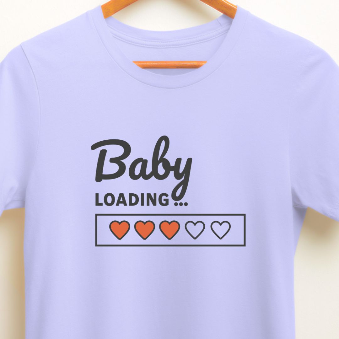 Baby Loading T-Shirt: Cute Pregnancy Announcement Apparel