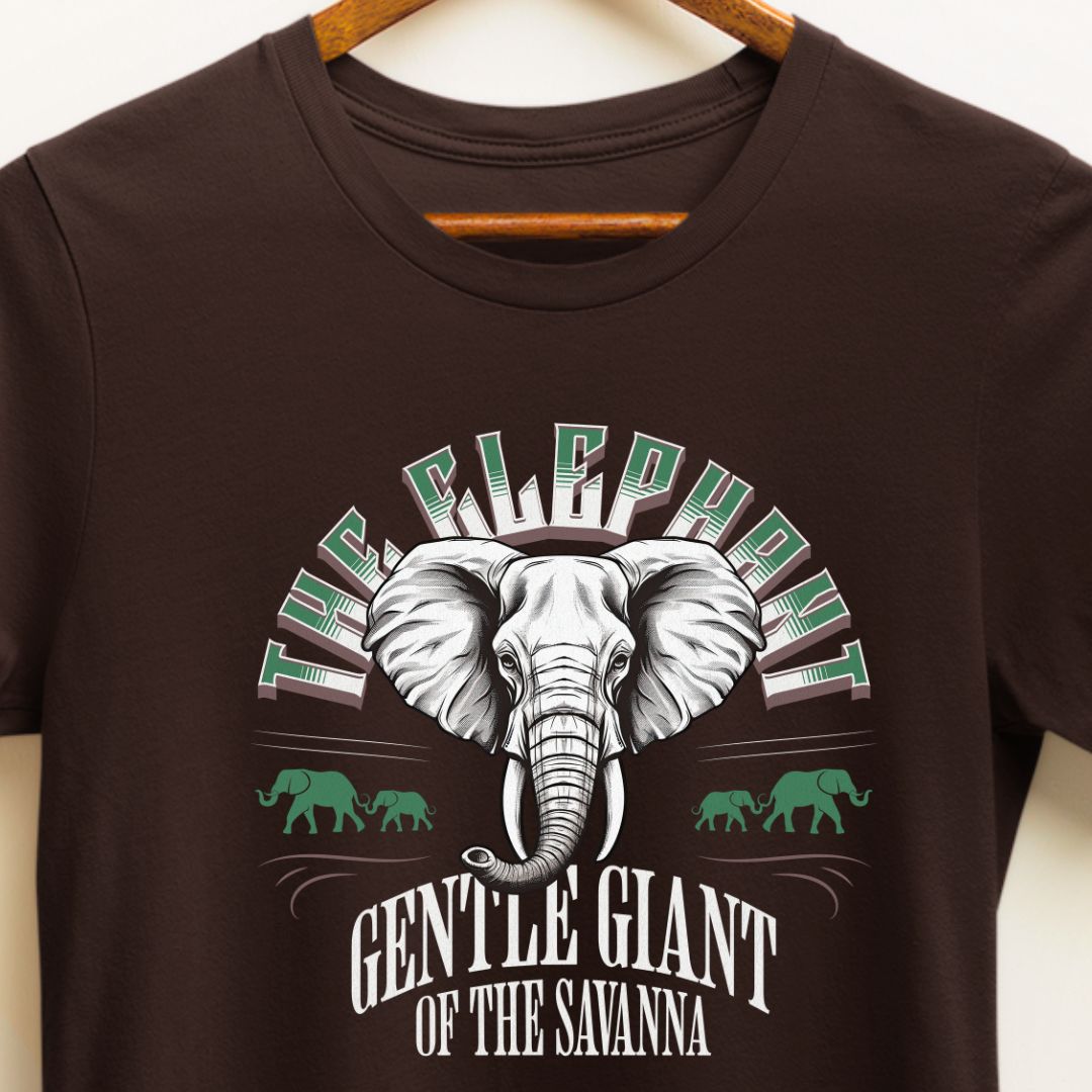 The Elephant T-Shirt - Gentle Giant of the Savanna