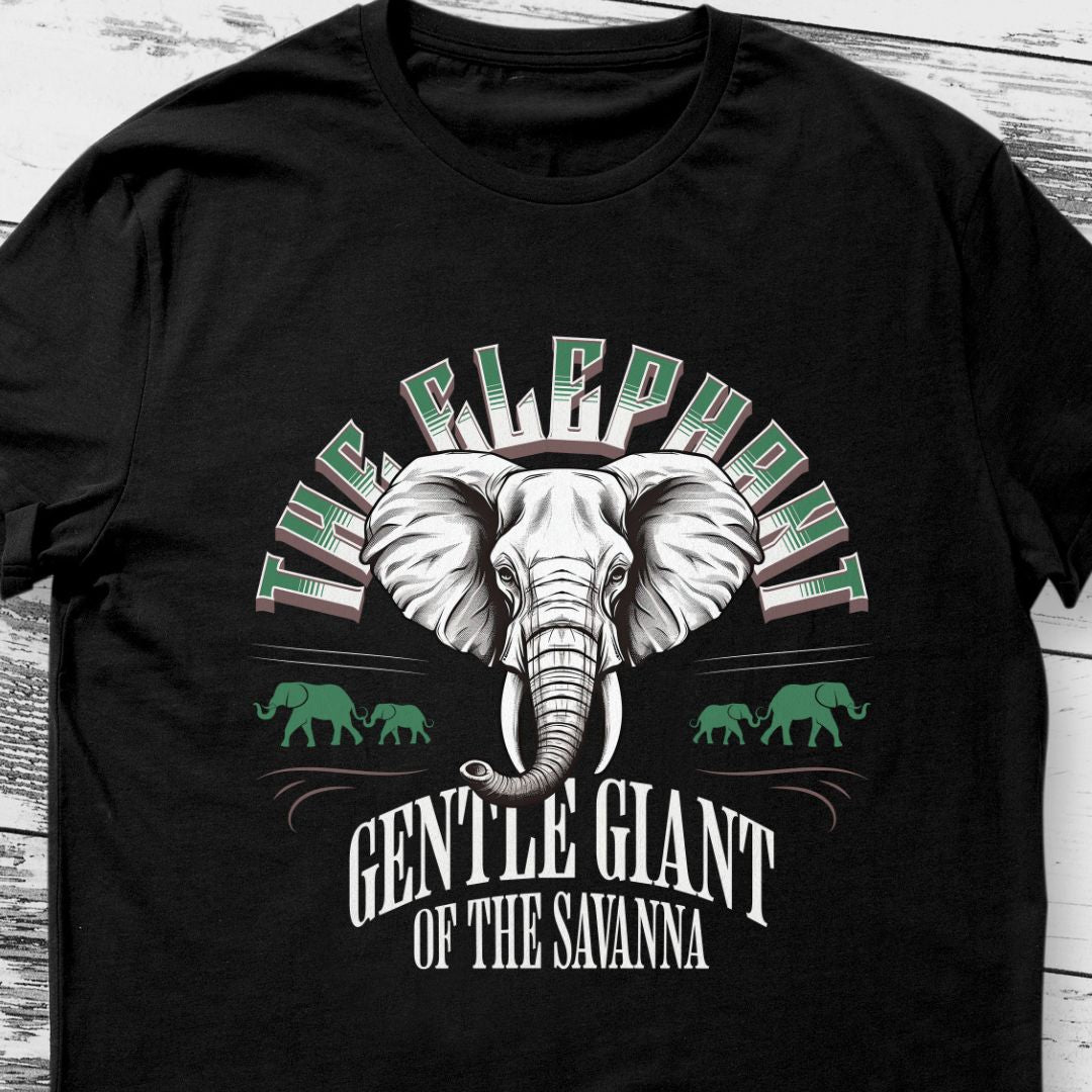 The Elephant T-Shirt - Gentle Giant of the Savanna