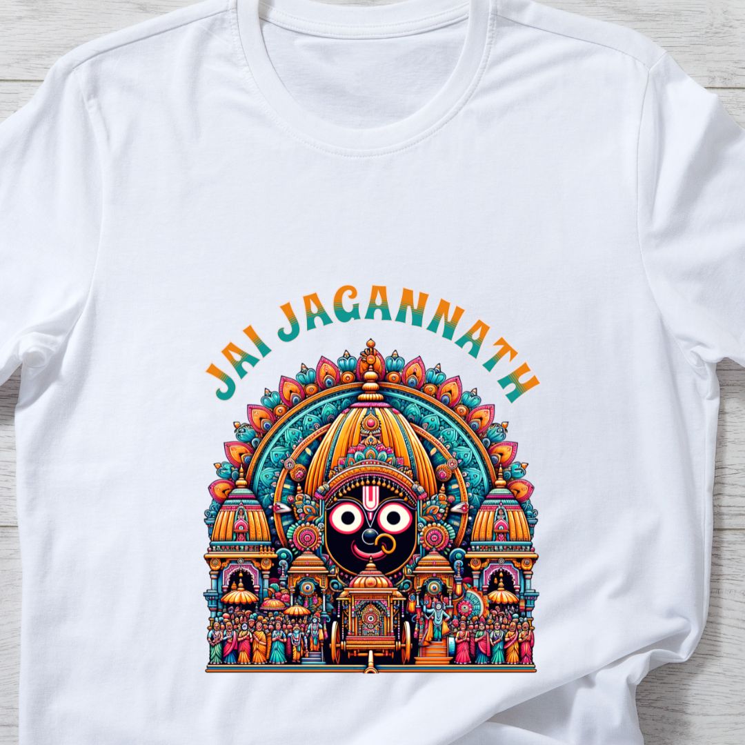 " Jai Jagannath" T-Shirt – Celebrate the Divine Blessings of Lord Jagannath | Unisex Fit