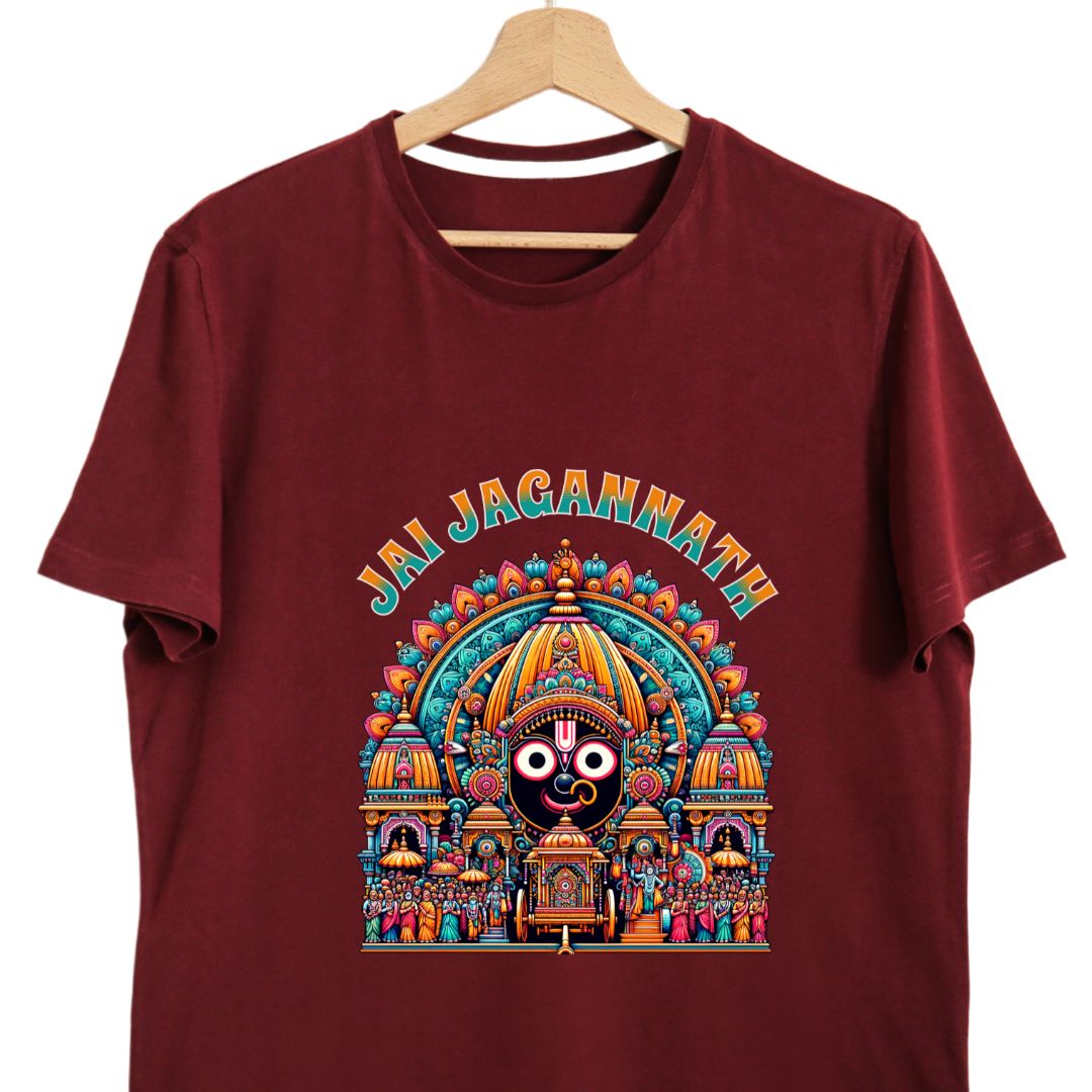 " Jai Jagannath" T-Shirt – Celebrate the Divine Blessings of Lord Jagannath | Unisex Fit