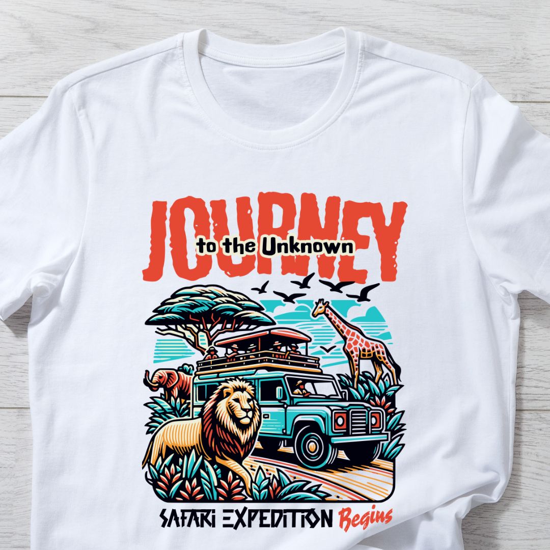 Journey to the Unknown Safari Expedition T-Shirt - Embrace Adventure