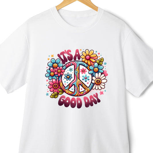 For Boho Souls: 'It's a Good Day' Peace Sign Oversized T-Shirt | Eazy Peace