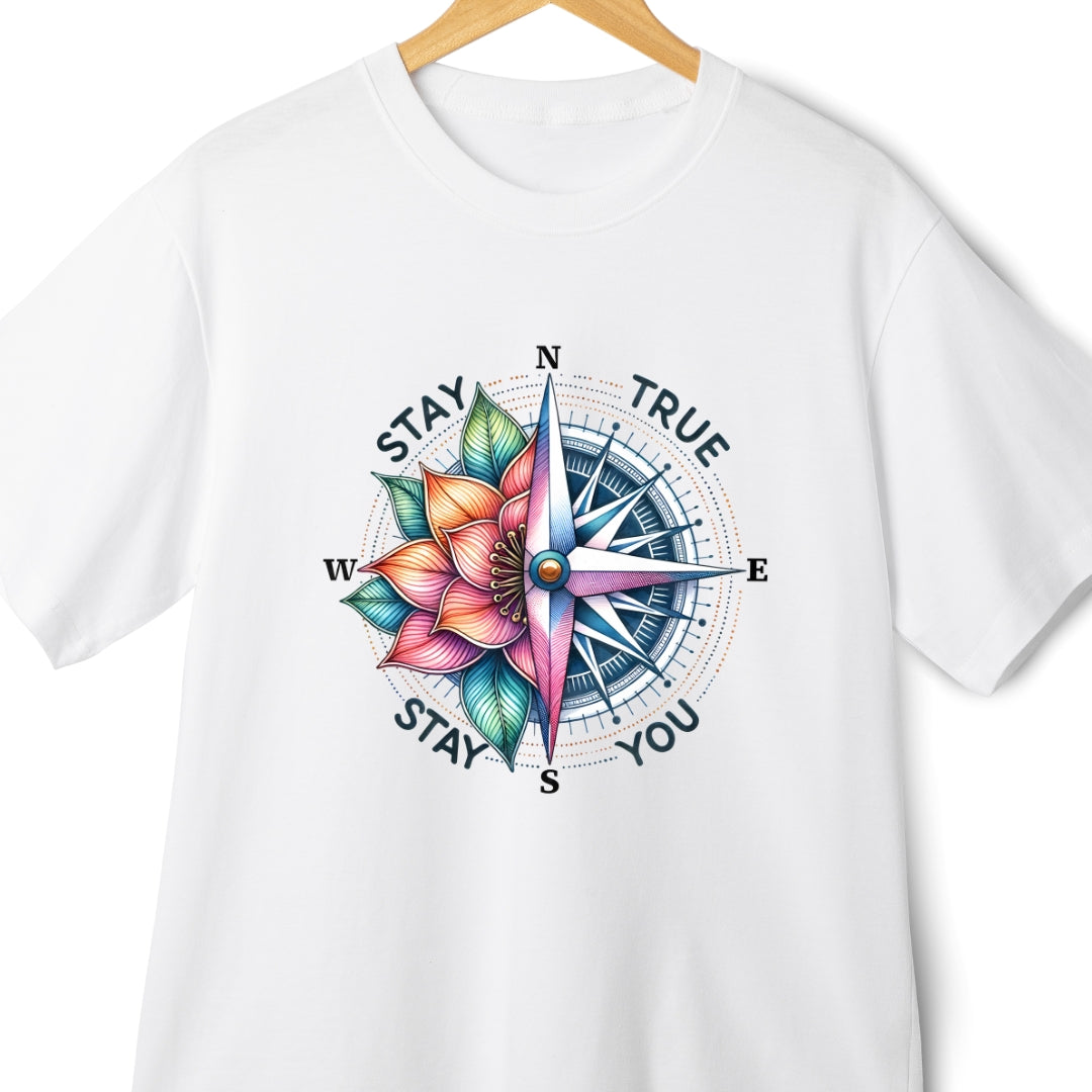 Discover Your Inner Compass: 'Stay True, Stay You' Oversized T-Shirt | Eazy Peace