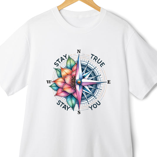 Discover Your Inner Compass: 'Stay True, Stay You' Oversized T-Shirt | Eazy Peace