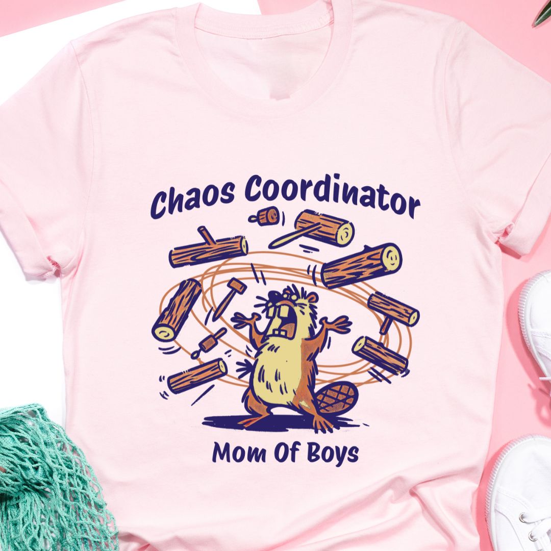 Chaos Coordinator Mom of Boys T-Shirt | Funny Mom Tee