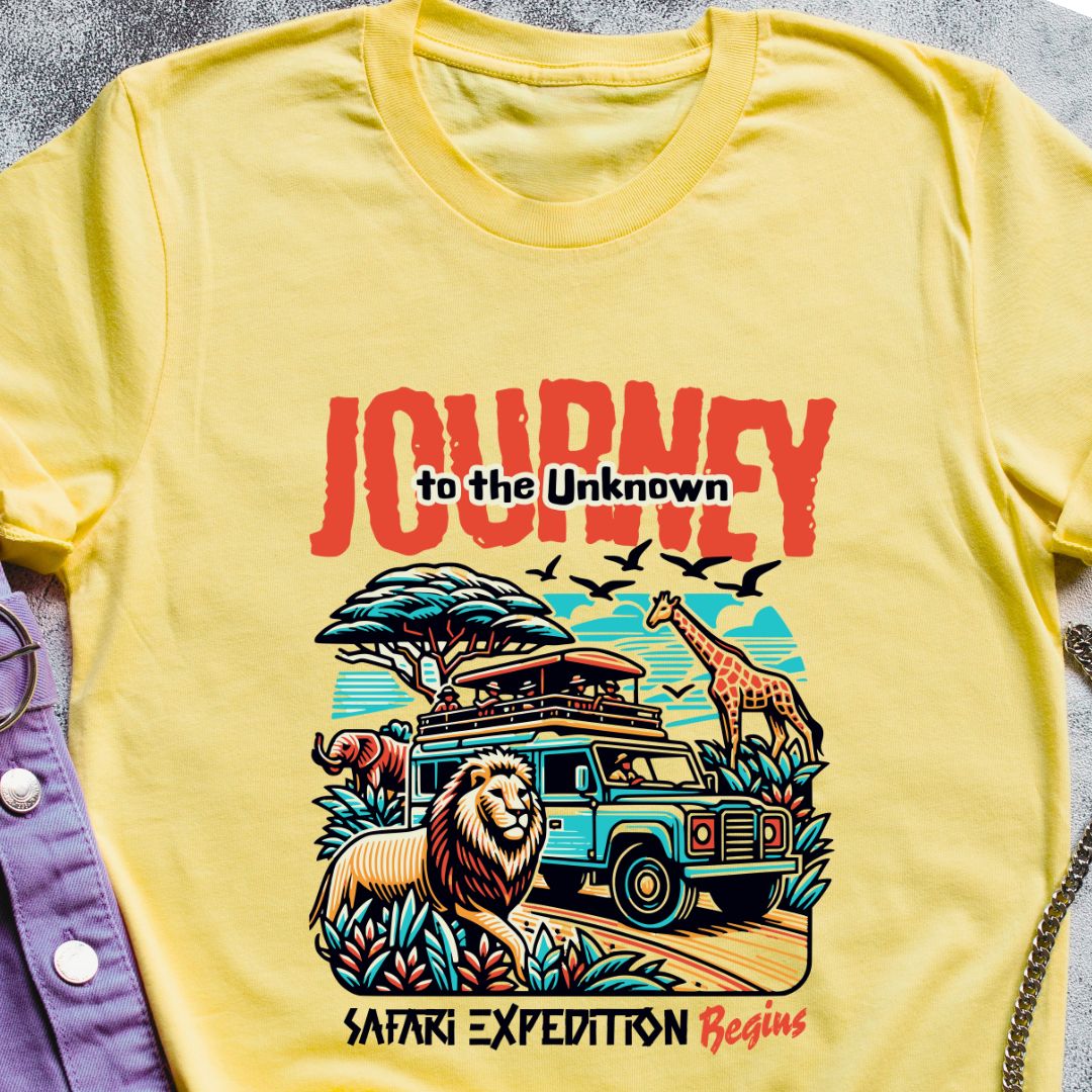 Journey to the Unknown Safari Expedition T-Shirt - Embrace Adventure