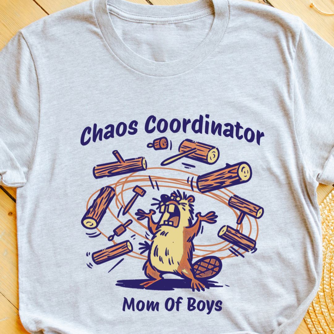 Chaos Coordinator Mom of Boys T-Shirt | Funny Mom Tee