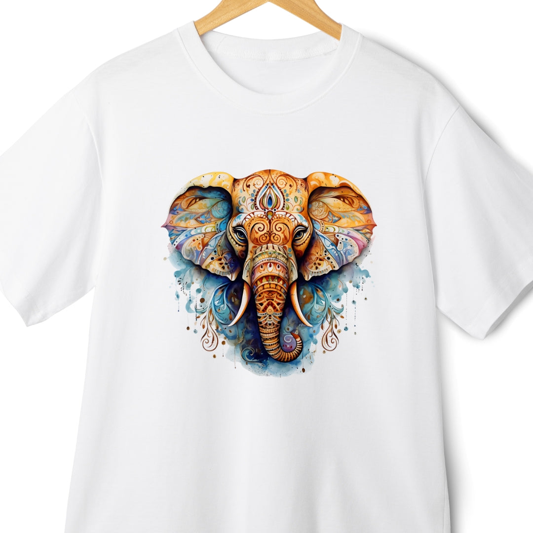 Boho Elephant Oversized T-Shirt: Stylish Graphic for Yoga and Boho Lovers | Eazy Peace