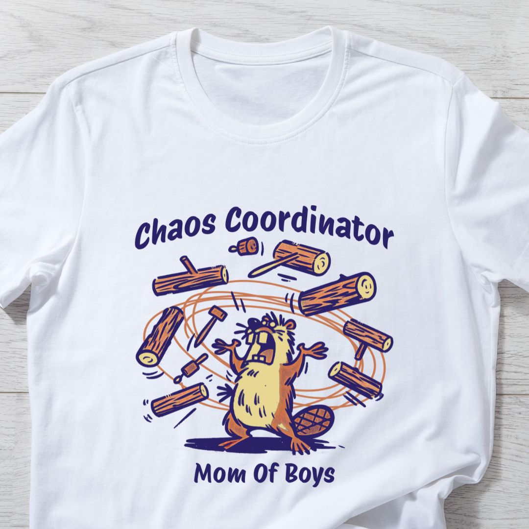 Chaos Coordinator Mom of Boys T-Shirt | Funny Mom Tee