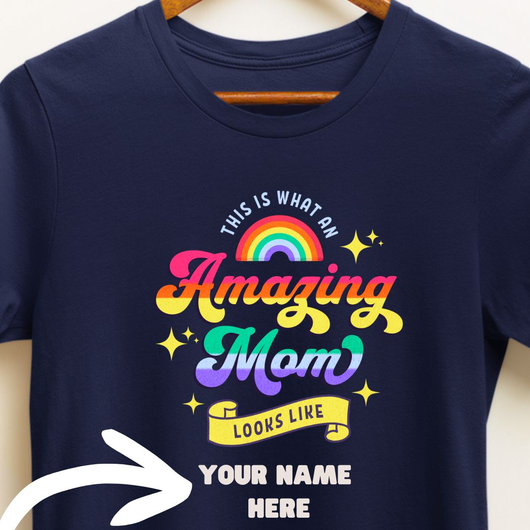 Custom Mother T-shirt, Get Your Name Written On T-shirt| Personalize with Your Name