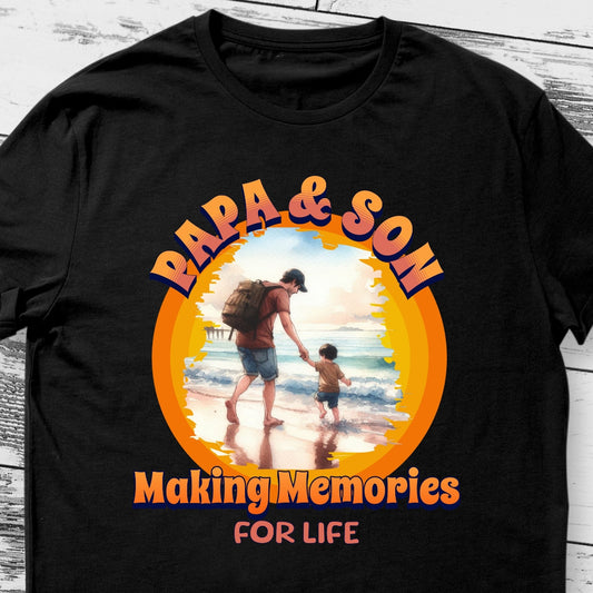 Create Lasting Memories | Papa & Son Matching T-Shirt