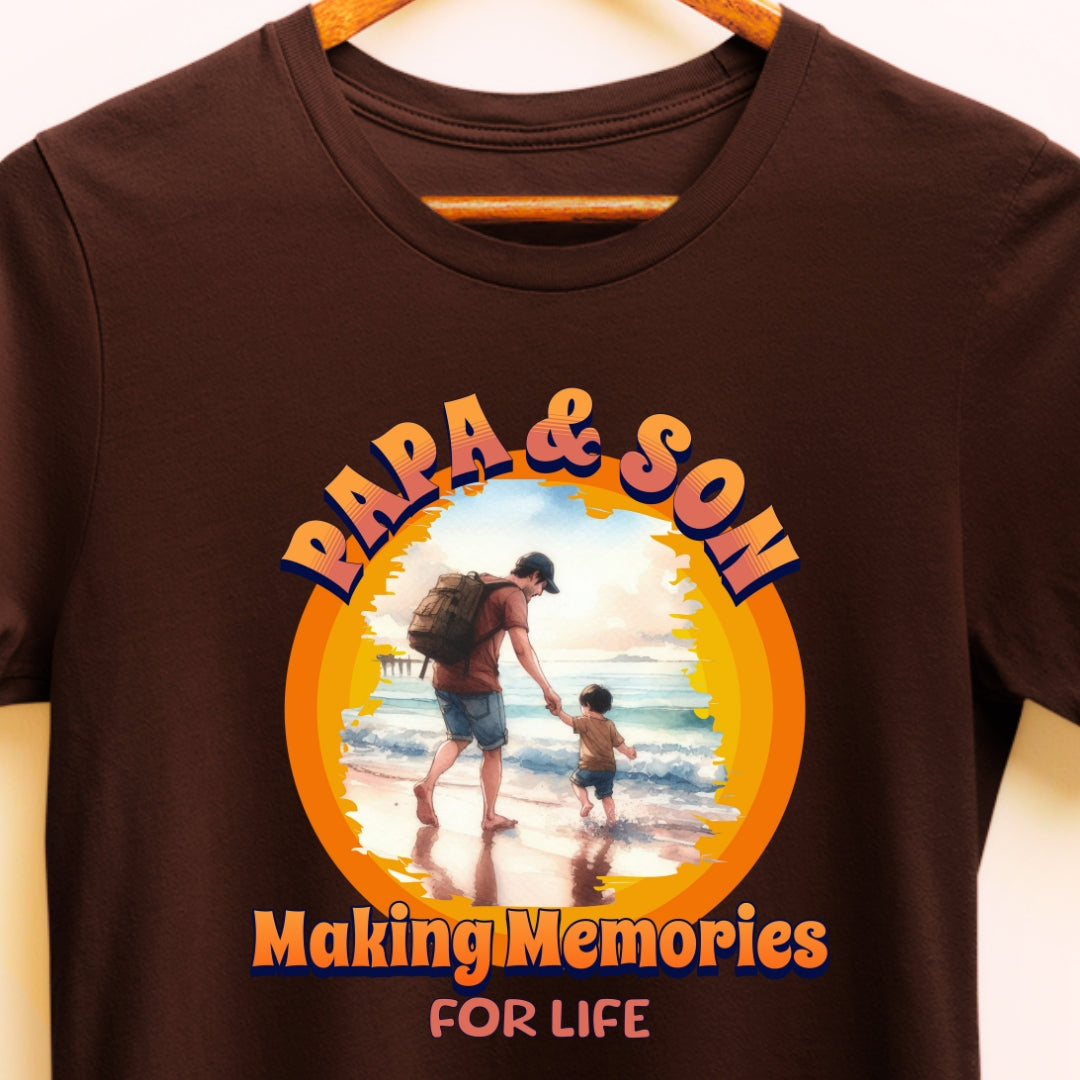 Create Lasting Memories | Papa & Son Matching T-Shirt