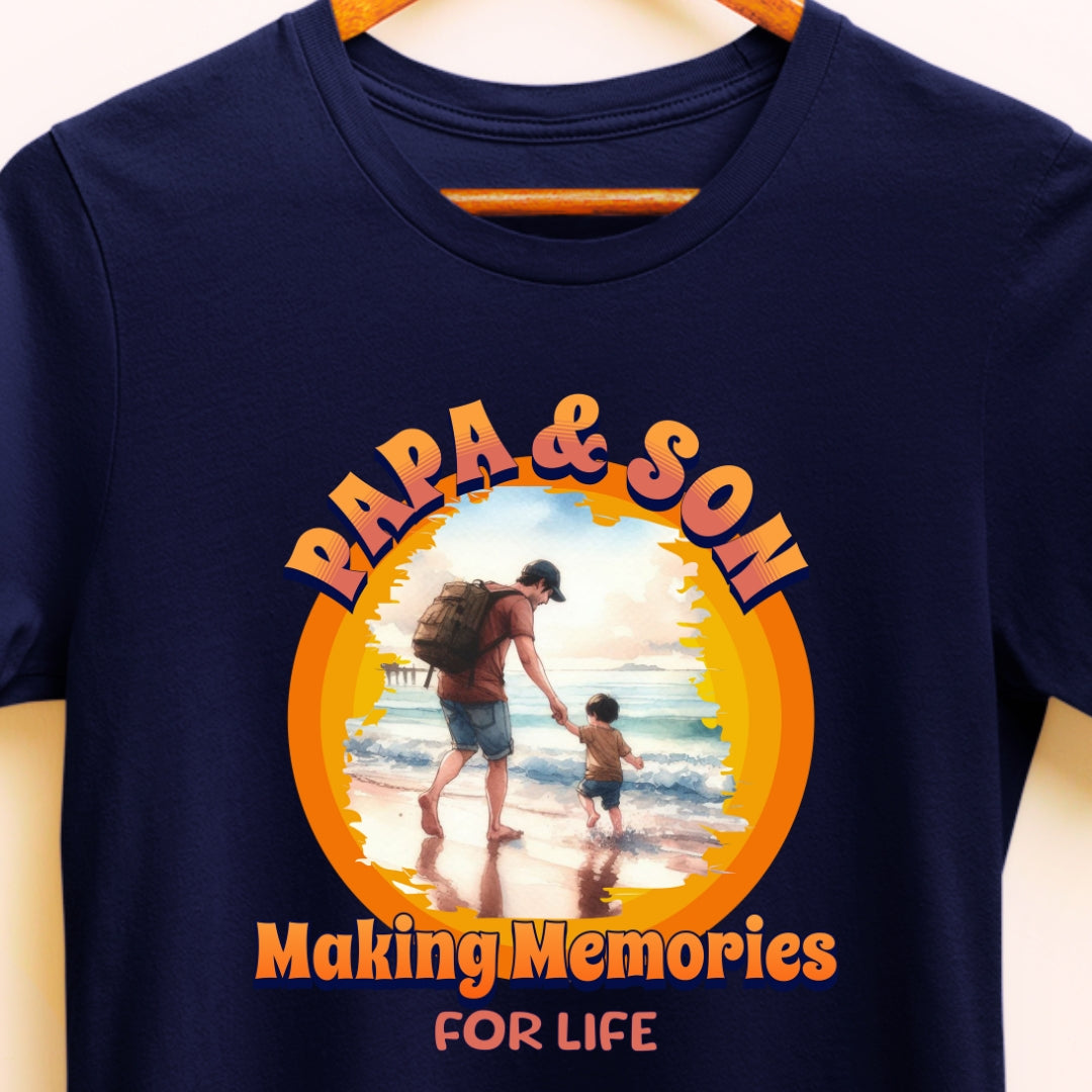 Create Lasting Memories | Papa & Son Matching T-Shirt