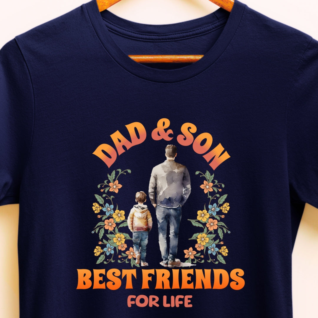 Best Friends for Life | Dad and Son Matching T-Shirt