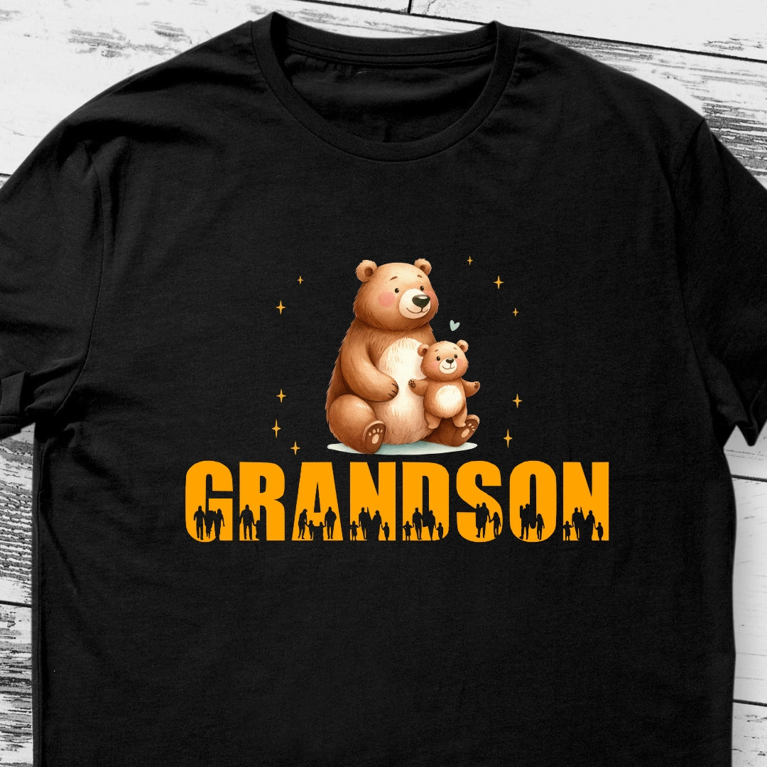 Adorable Teddy Bear Graphic T-shirt for Grandsons | Cute and Comfortable Tee