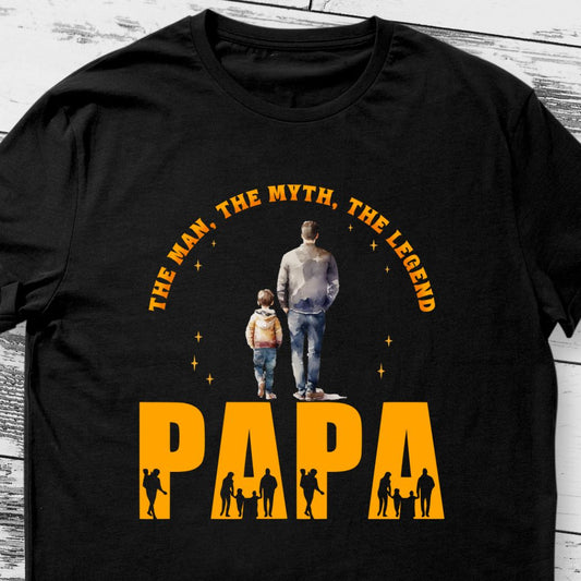 The Man, The Myth, The Legend PAPA T-shirt | Stylish Graphic Tee